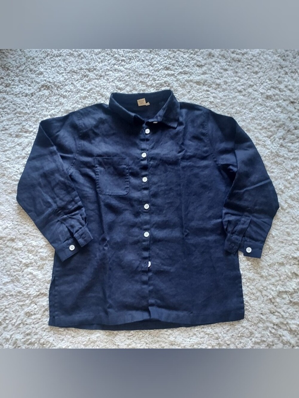 Shelter Clothing Lloyd Shirt S Navy